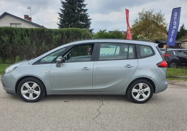 Opel Zafira cena 33900 przebieg: 155000, rok produkcji 2012 z Krzywiń małe 277